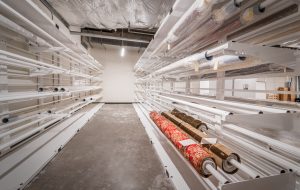 Rolled Textile Museum Storage Cabinet